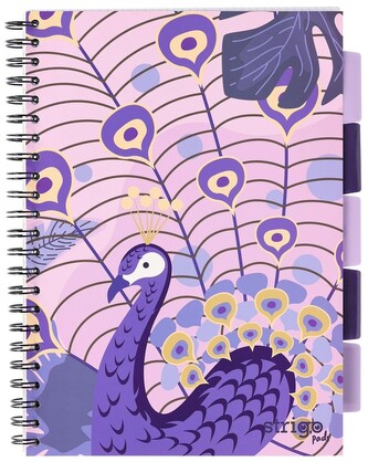 Kołonotes Project Book A4 100 k. kratka 80g Jungla fioletowy, Strigo