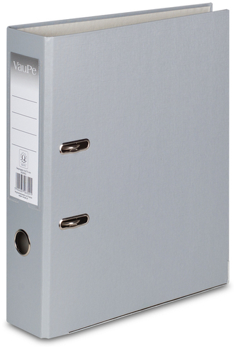 Segregator A4-75mm dźwig. z listwą Biznes popielaty, VauPe