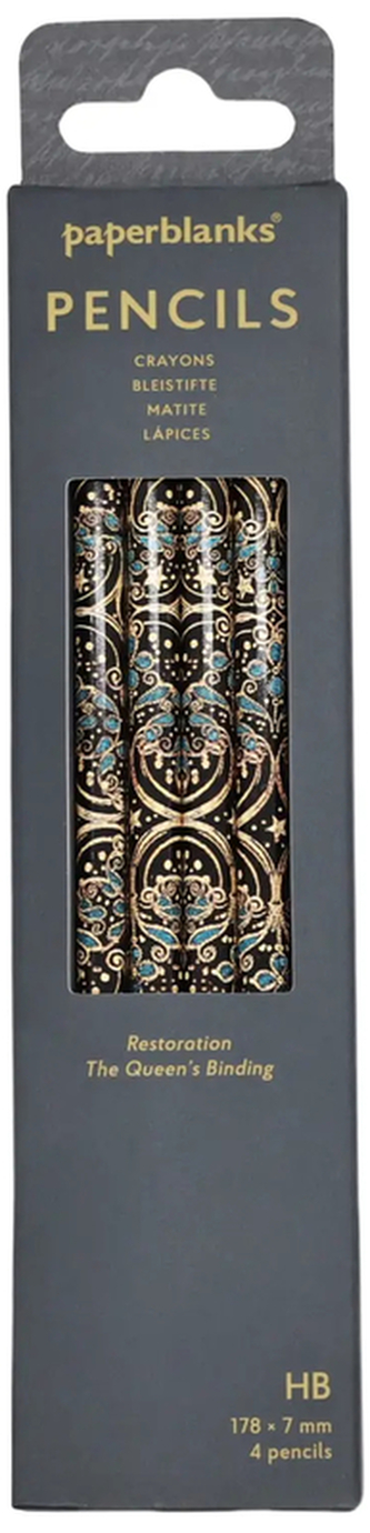 Ołówek The Queen"s Binding Restoration op. 4szt, Paperblanks