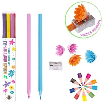 Kredki 10-kol. z temperówką, Trendhaus