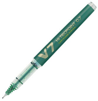 Cienkopis V7 na naboje zielony BEGREEN, Pilot