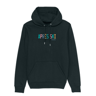 Mikina Apres Ski rainbow černá Černé XS