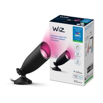 WiZ venkovní zemní spotové Low Voltage LED svítidlo 1x 5W 270lm 2700-5000K RGB IP44, černé WiZ venkovní zemní spotové Low Voltage LED svítidlo 1x 5W 270lm 2700-5000K RGB IP44, černé