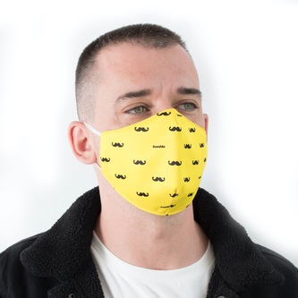 Rouška Fusakle Fousáč žlutý Černé