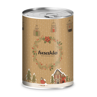 Konzerva Vánoční světélka Hnědé