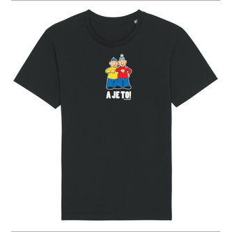 Tričko Pat a Mat - A je to! černé Černé L