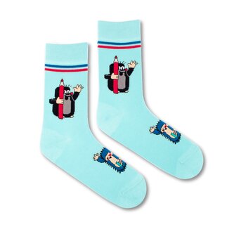 Ponožky Krtek s pastelkou Modré S (35-38)