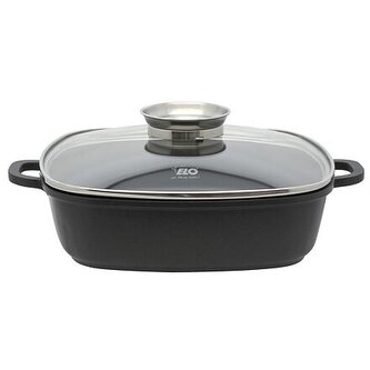 Alucast Pekáč se skleněnou poklicí a aroma úchytem 28x28 cm ELO 19658