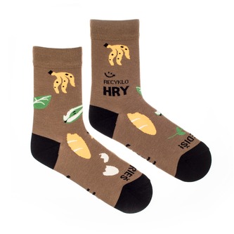 Ponožky Recykluj bio Hnědé S (36-40)