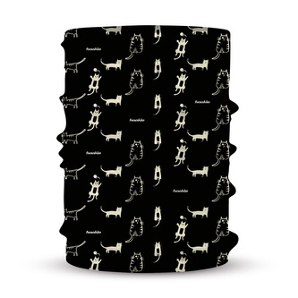 Šátek Fusakle ČaukyMňauky Černé S/M