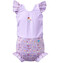 Splash About Plavky Happy Nappy kostýmek - Lilac Spring Frills s volánky Vel. L