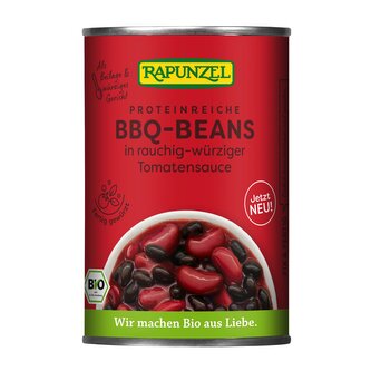 Směs fazolí sterilovaná  Barbecue 400 g BIO   RAPUNZEL