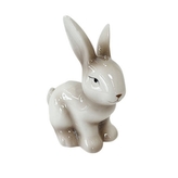 FIGURKA DOLOMITOWA ZAJĄC 9X6,5X11 CM BIAŁO-BRĄZOWA