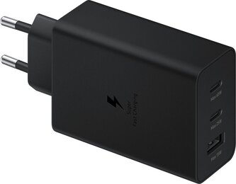 EP-T6530NBE Samsung Trio (2xUSB-C,1xUSB-A) 65W Cestovní nabíječka Black (Pošk. Balení)