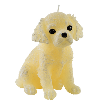Świeca Figurka ANIMALS PIES SPANIEL 11x14cm kremowa parafinowa