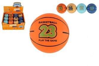Míček extrémně skákací basketbalový pěna 6cm 4 barev - 1 ks