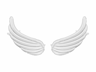 Fóliový balonek Bílá křídla, 104 x 60 cm