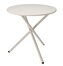 AMBIANCE Zahradní stůl kulatý kovový 48 x 48 cm krémová KO-X59000110