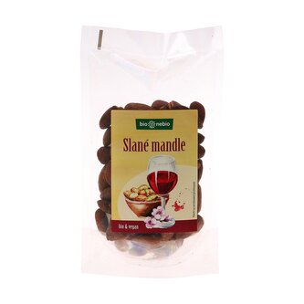 Mandle slané pražené 100 g BIO   BIO NEBIO