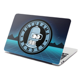 Samolepka na notebook Futurama Bender Čtvrtá dimenze: 38x26 cm