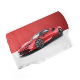 Deka Ferrari na červenobílé: 190x140 cm