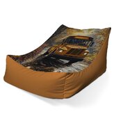 Sedací vak Lounge Žlutý školní autobus: 120 x 100 x 80 cm