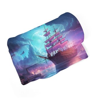 Deka Magická plachetnice pod měsícem: 150x120 cm