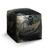 Taburet Cube Vikingové Loď: 40x40x40 cm