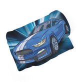 Deka Mustang Modré pozadí: 150x120 cm