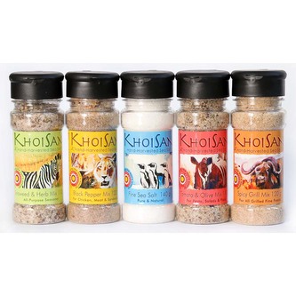 KhoiSan Dárková sada 5 solniček KhoiSan, 600 g