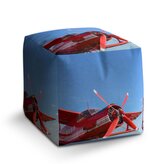 Taburet Cube Červené letadlo: 40x40x40 cm