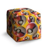 Taburet Cube Pokemon ball Pattern: 40x40x40 cm