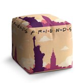 Taburet Cube Seriál Přátelé FRIENDS Socha Svobody: 40x40x40 cm