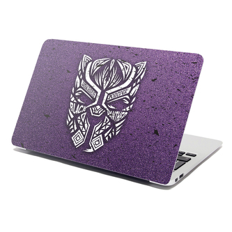 Samolepka na notebook BLACK PANTHER wakanda forever Bílý: 38x26 cm