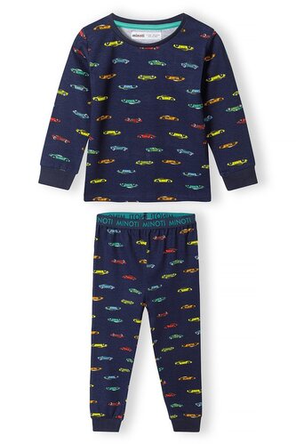 Pyžamo chlapecké, Minoti, 15pj 3, modrá - 104/110