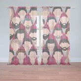 Záclony Money heist Anonymní tváře: 2ks 150x250cm