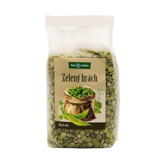 Hrách zelený půlený 500 g BIO   BIO NEBIO