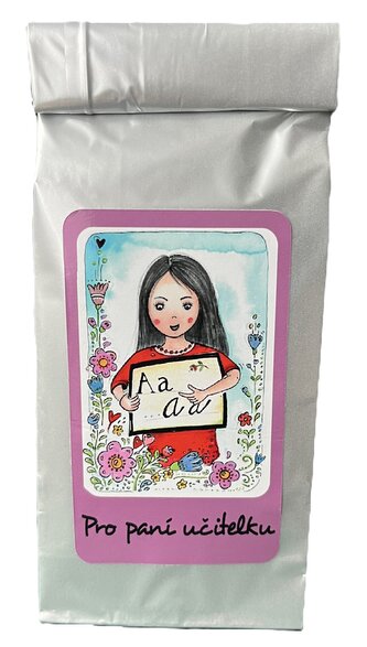Čaj - paní učitelka růžová – na zahřátí, ďábelský