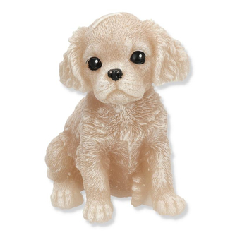 Świeca Figurka ANIMALS PIES SPANIEL 11x14cm beżowa