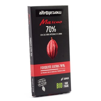Bio hořká čokoláda Mascao se 70 % kakaa, 80 g
