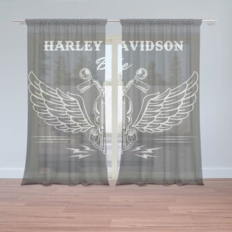 Záclony Harley-Davidson S křídly: 2ks 150x250cm