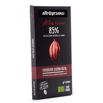 Bio hořká čokoláda Mascao s 85 % kakaa, 80 g
