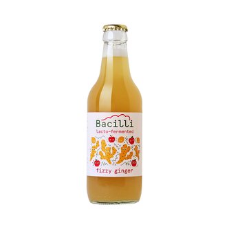 Limonáda fermentovaná Fizzy ginger 330 ml BIO   BACILLI