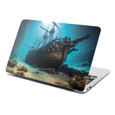 Samolepka na notebook Vrak dřevěné lodi na dně moře: 38x26 cm