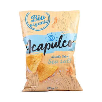 Tortilla chipsy mořská sůl 125 g BIO   ACAPULCO