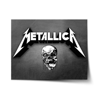Plakát METALLICA Lebka Šedá: 90x60 cm