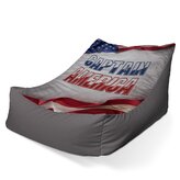 Dětský sedací vak Lounge Kapitán Amerika Vlajka: 80 x 95 x 50 cm