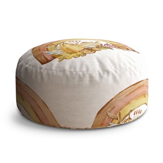 Taburet Circle Podzimní duha: 38x48 cm