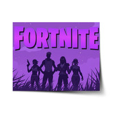 Plakát FORTNITE Fialová silueta: 60x40 cm