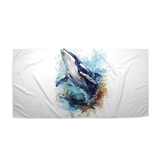 Ručník Akvarelová velryba: 70x140 cm
